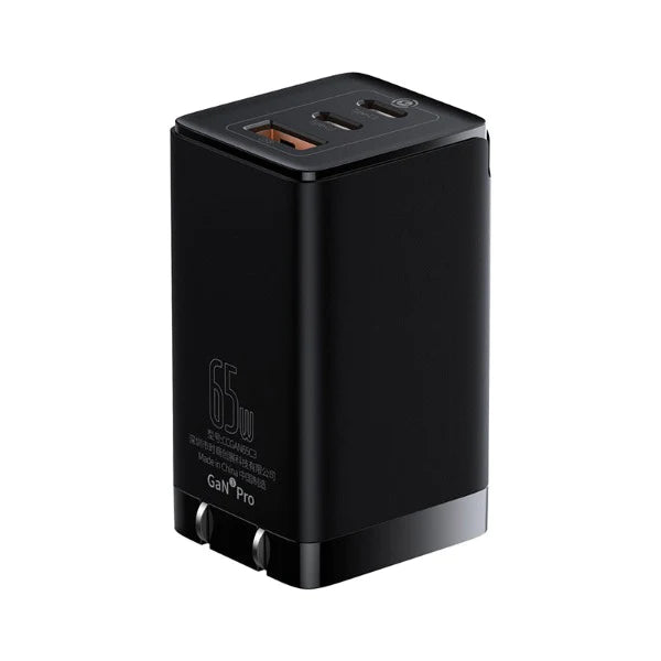 Baseus GaN3 Pro Fast Charger 2C+U 65W (Include: Baseus Xiaobai series fast charging Cable Type-C to Type-C 100W (20V/5A) Baseus GaN3 Pro Fast Charger 2C+U 65W (Include: Baseus Xiaobai series fast charging Cable Type-C to Type-C 100W (20V/5A)